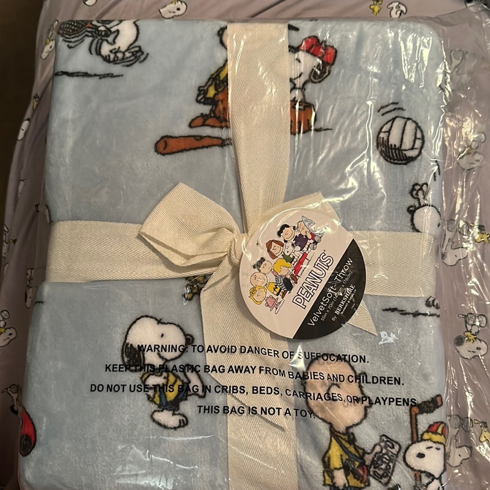 Peanuts sports blanket